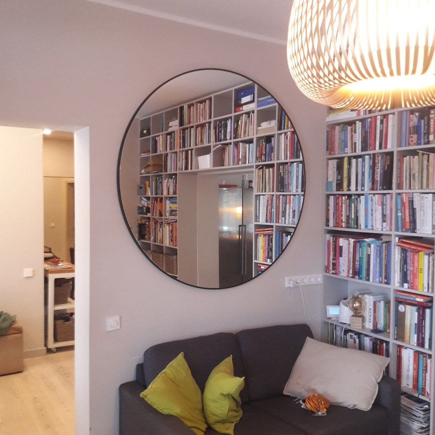 extra large round mirror for wall