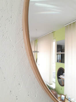 Round Mirror Frames Tradux Mirrors, Wooden Framed Circular Mirror