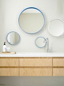 Round mirrors for decoration