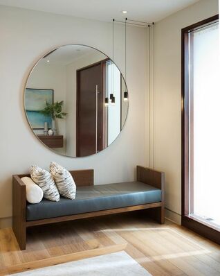 Where To Hang Round Mirror Tradux Mirrors, How Big Should A Hallway Mirror Be